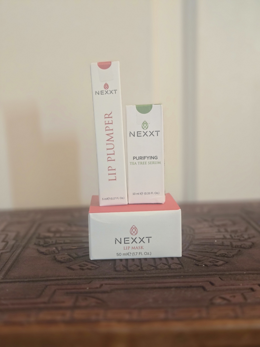NEXXT Pink Lip Plumper & Tea Tree Purifying Serum Set